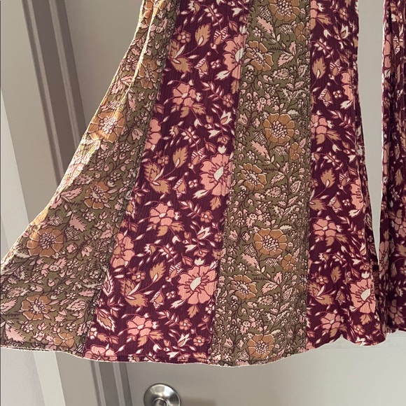 FP Movement by Free People Bali Sultry Boho Flare Pants Floral/Rust - Size Small - Picture 3 of 6